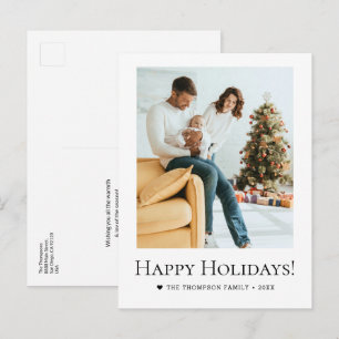 Postale Carte de voeux personnalisée avec photo et esthéti