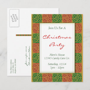 Postale Carte de vœux personnalisée pour une fête de Noël 