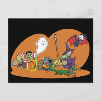 Postale Carte de vœux pour Halloween