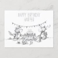 Carte de vœux pour la fête d'anniversaire de Lil W