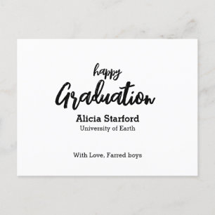 Postale Carte de voeux pour la remise des diplômes