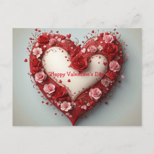 Postale Carte de voeux pour la Saint-Valentin Design car