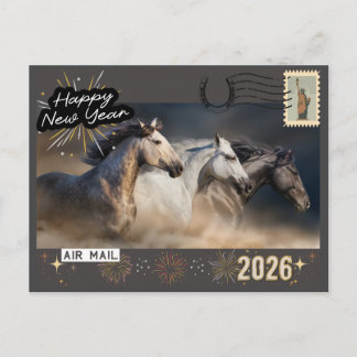 Postale Carte de vœux pour le Nouvel An 2026