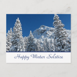 Postale Carte de vœux pour le solstice d'hiver