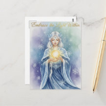 Carte de vœux pour le solstice d'hiver