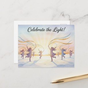 Postale Carte de voeux pour le solstice d'hiver