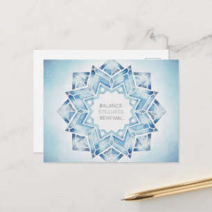 Postale Carte de vœux pour solstice d'hiver