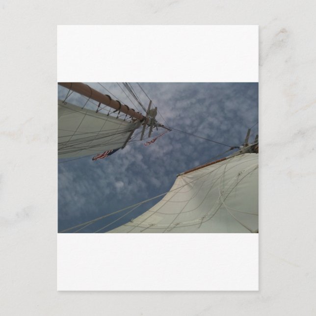 Postale Carte de voeux pour voilier (Devant)