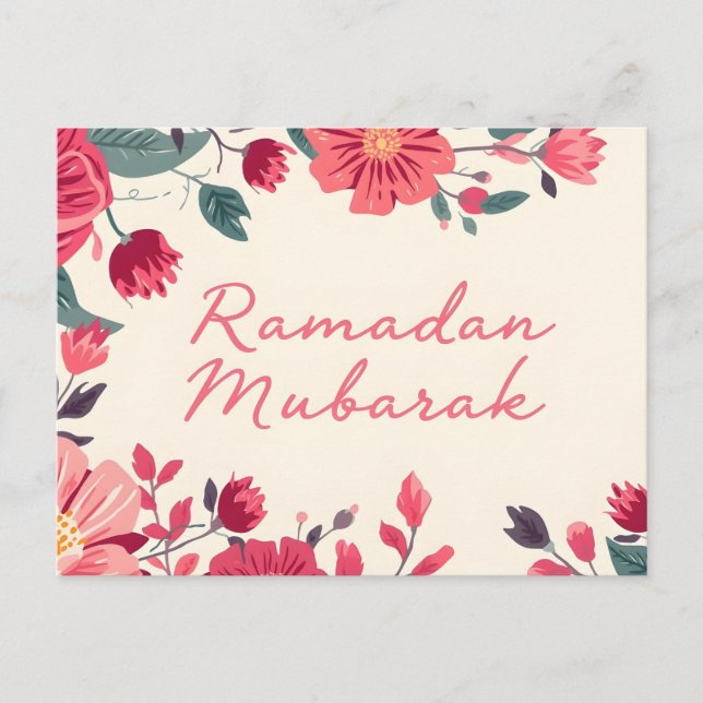 Postale Carte de vœux Ramadan Moubarak 2026 (Devant)