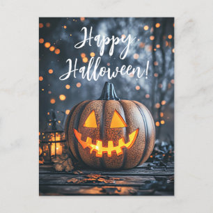 Postale Carte de voeux Russe Citrouille Halloween