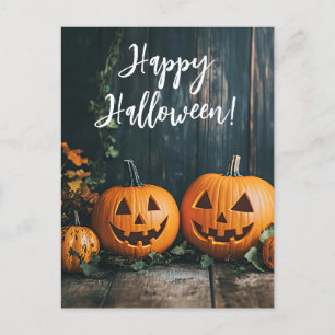 Postale Carte de voeux Russe Citrouille Halloween