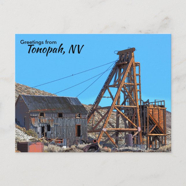 Postale Carte de voeux Tonopah Nevada (Devant)