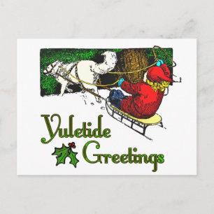 Postale Carte de voeux Yuletide