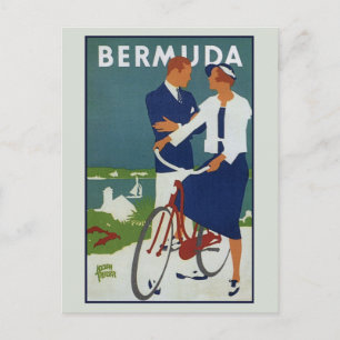 Postale Carte de voyage Bermudes vintage