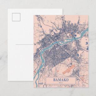 Postale Carte de voyage de Bamako Mali Breezy City