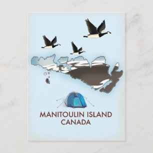 Postale Carte de voyage de l'île Bathurst Canada