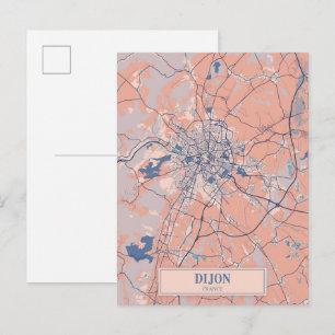 Postale Carte de voyage décontractée de Dijon France