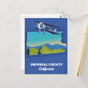 Postale carte de voyage du comté impérial Californie