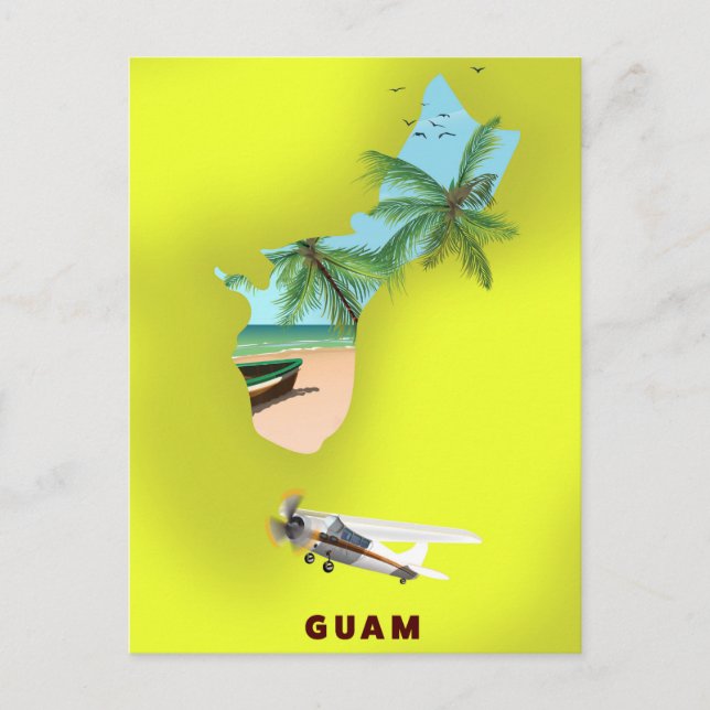 Postale Carte de voyage illustrée de Guam (Devant)