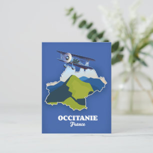 Postale Carte de voyage Occitanie France