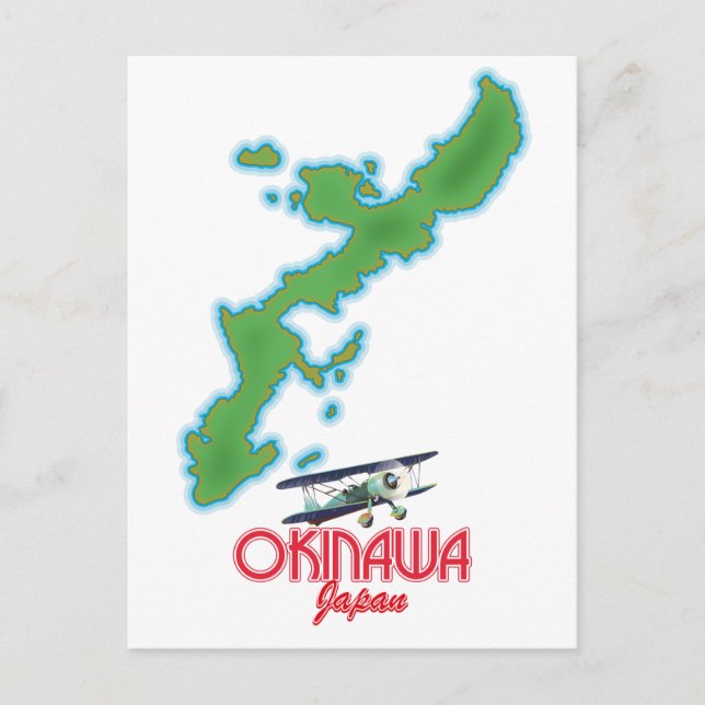 Postale carte de voyage Okinawa Japon (Devant)