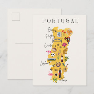 Postale Carte de voyage Portugal