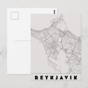 Postale Carte de voyage vintage de Reykjavik Islande