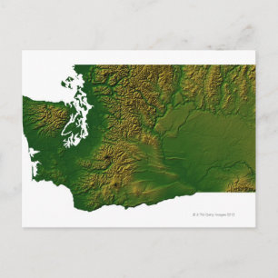 Postale Carte de Washington 3