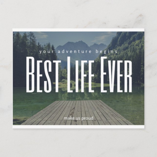 Postale Carte d'encouragement pour des greaters du besoin (Devant)