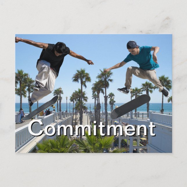Postale Carte d'engagement Extreme Skateboard (Devant)