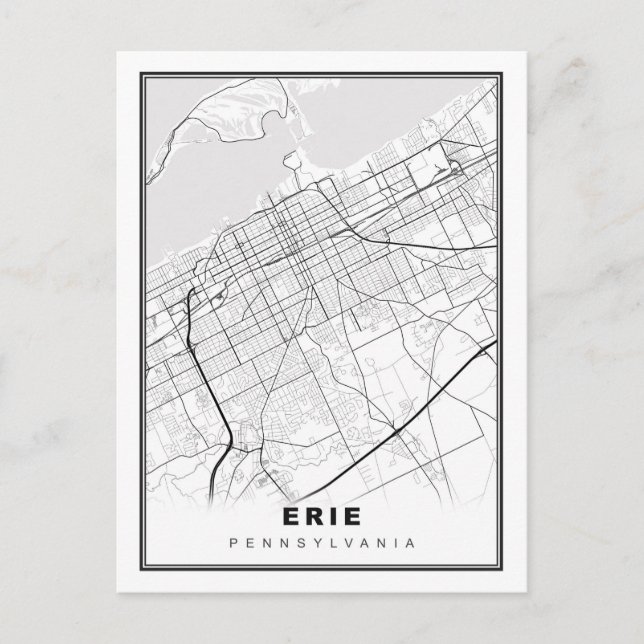 Postale Carte d'Erie (Devant)