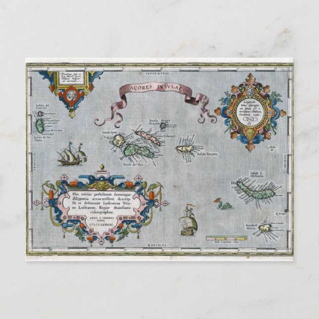 Postale Carte des Açores 1584 (Devant)