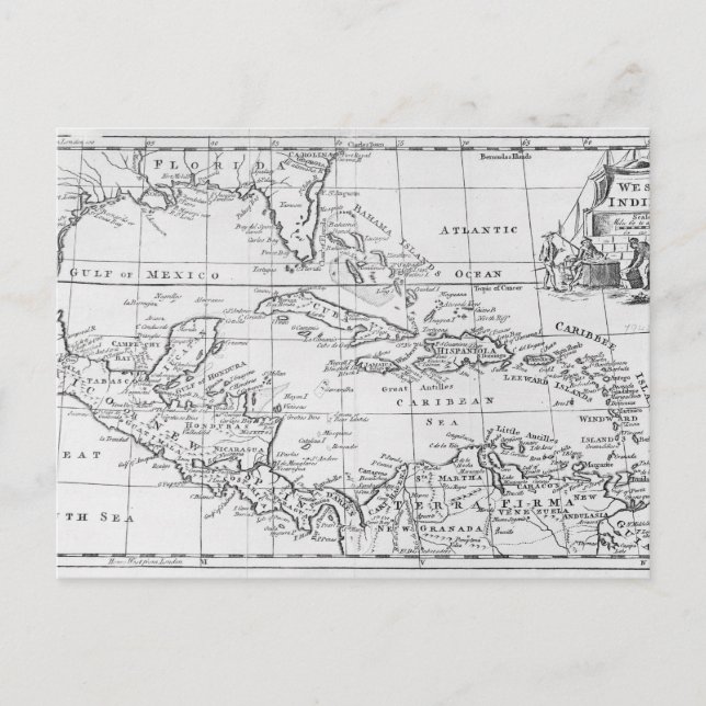 Postale Carte des Antilles (Devant)