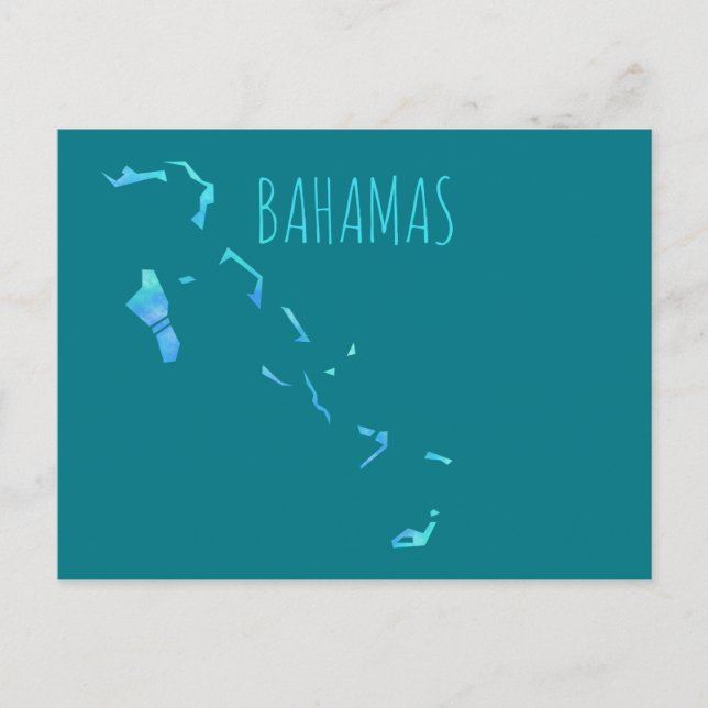 Postale Carte des Bahamas (Devant)