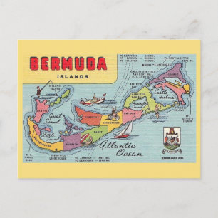 Postale Carte des Bermudes