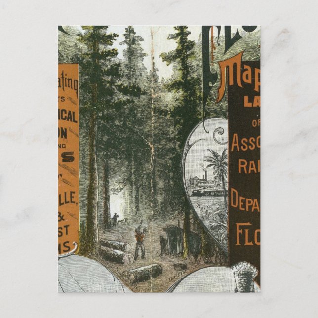 Postale Carte des cantons, Floride (Devant)