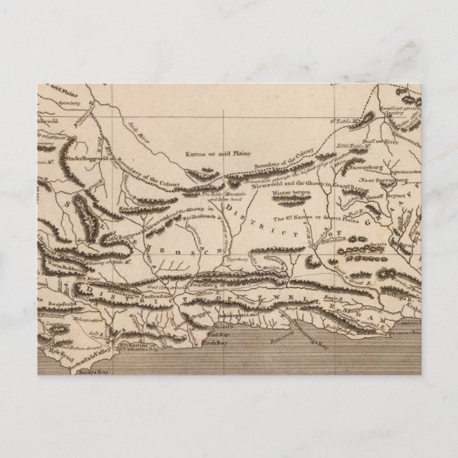 Postale Carte des colonies du Cap par Arrowsmith (Devant)