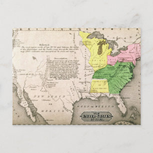 Postale Carte des États-Unis