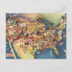 Postale Carte des États-Unis - American Farming & Agricult