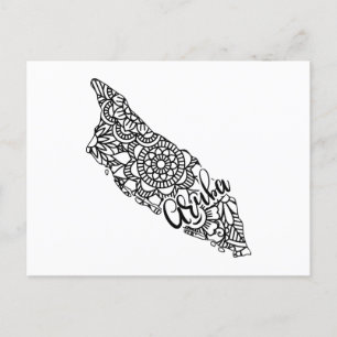 Postale Carte des îles Aruba