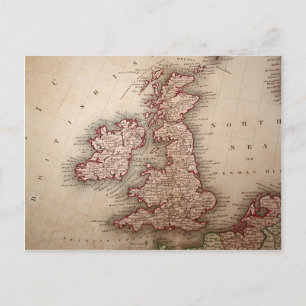 Postale Carte des îles britanniques