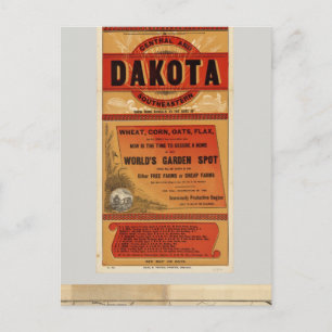 Postale Carte des lignes de Chicago et Northwestern