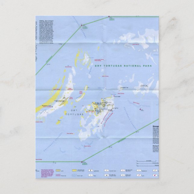 Postale Carte des tortugas sèches (Devant)