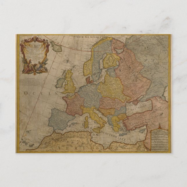 Postale Carte d'Europe | 1700 (Devant)