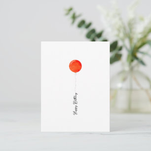 Postale Carte d'illustration rouge de l'écran de l'an 2000