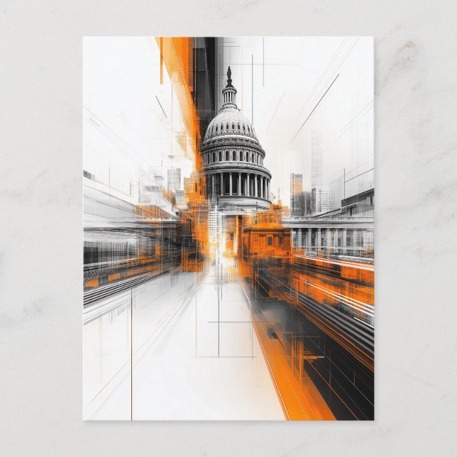 Postale Carte d'illustration US Capitol Washington DC (Devant)