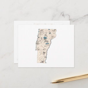 Postale Carte d'image Vintage du Vermont Antique