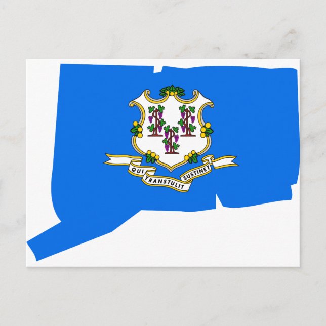 Postale Carte d'indicateur Connecticut (Devant)