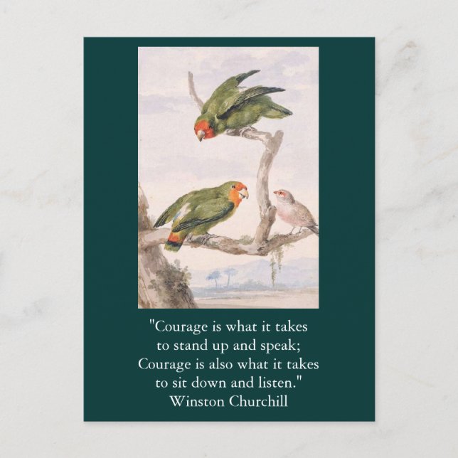 Postale Carte d'inspiration Courage 1 (Devant)