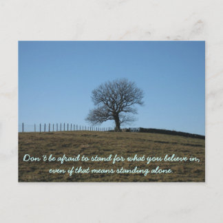 Postale Carte d'inspiration : Tenez-vous pour ce en quoi v